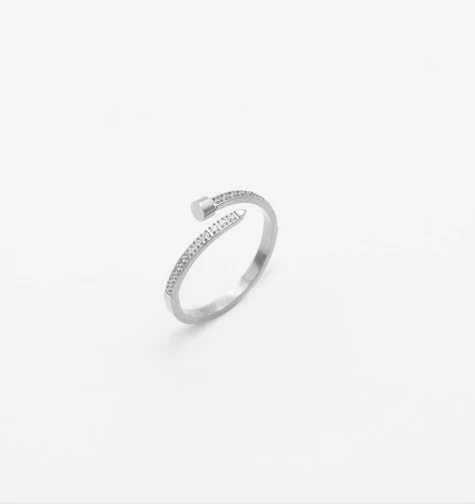 Bague « Crystal » en acier inoxydable CHOGAN - Image 2