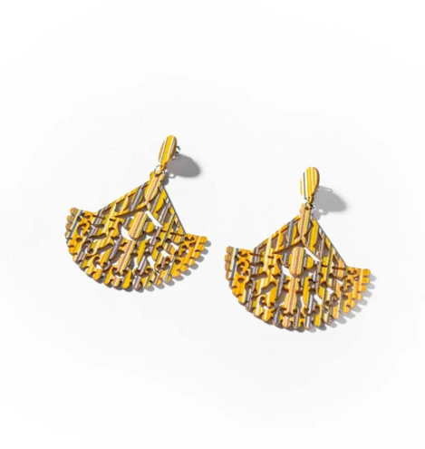 Boucles dâoreille petit bateau incrustĂ© CHOGAN