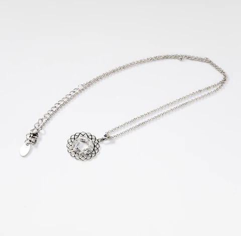 Parure Mandala en métal rhodié CHOGAN